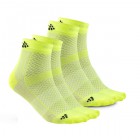 Ponožky Craft Cool Mid 2-pack žlutá reflexní